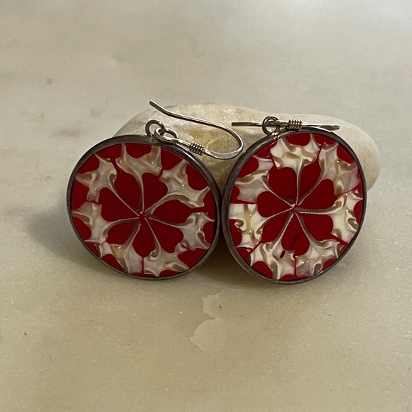 Sterling Dangle Earrings. - Picture 3 of 7